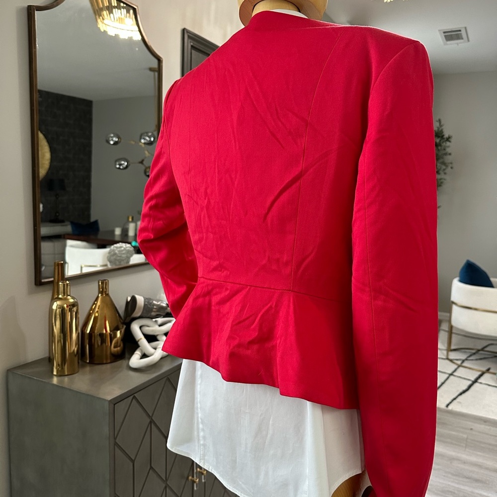 Red fitted blazer - Picture 3 of 4